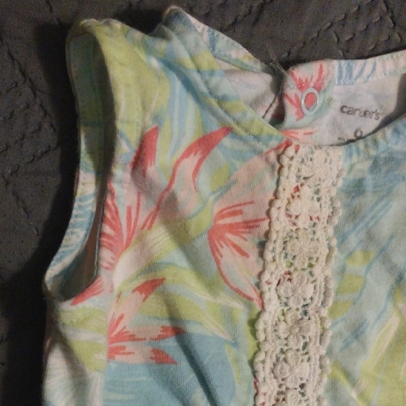 Floral Tie Dye Kids Romper - Picture 3 of 7